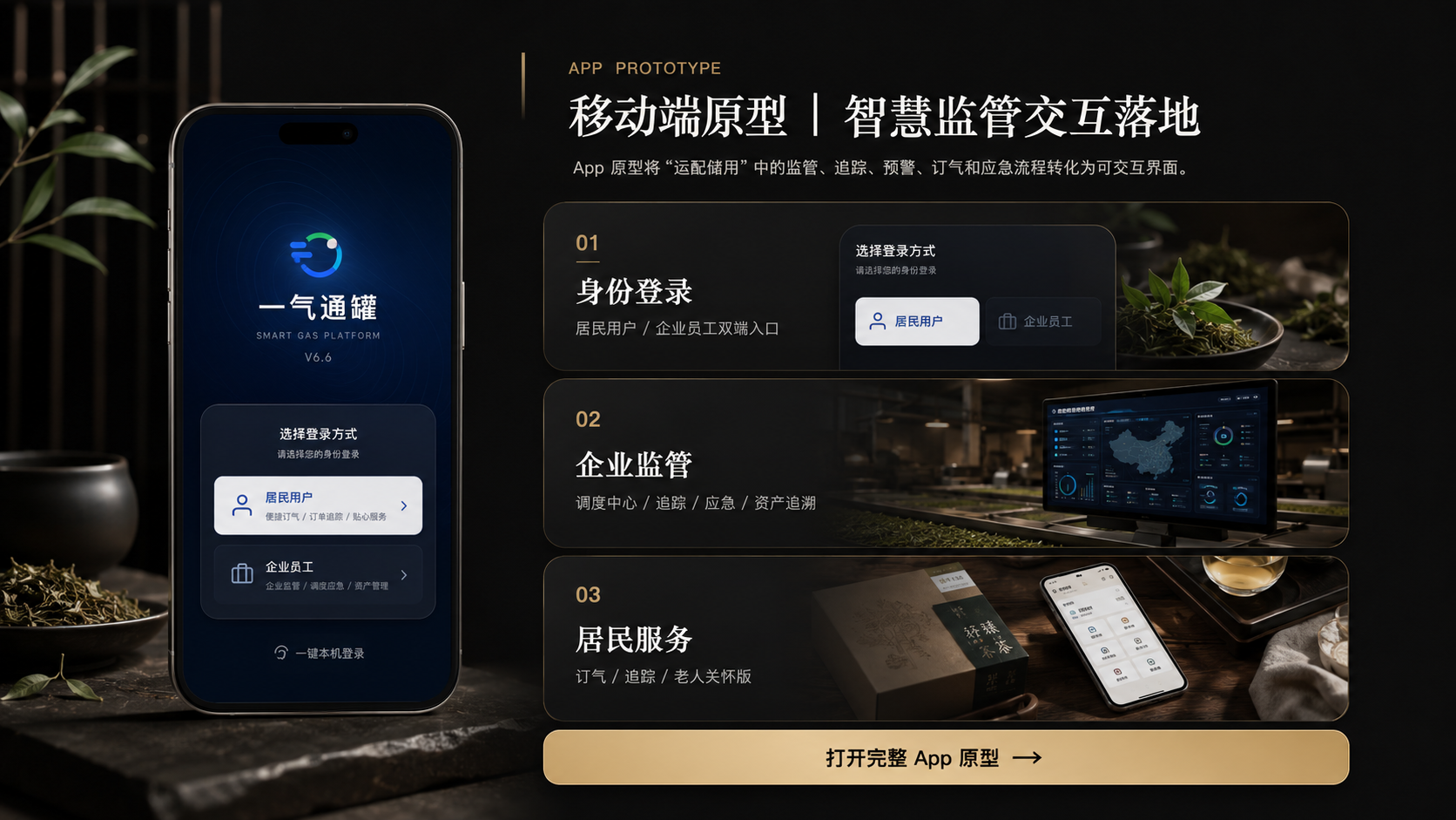 一气通罐移动端原型展示图