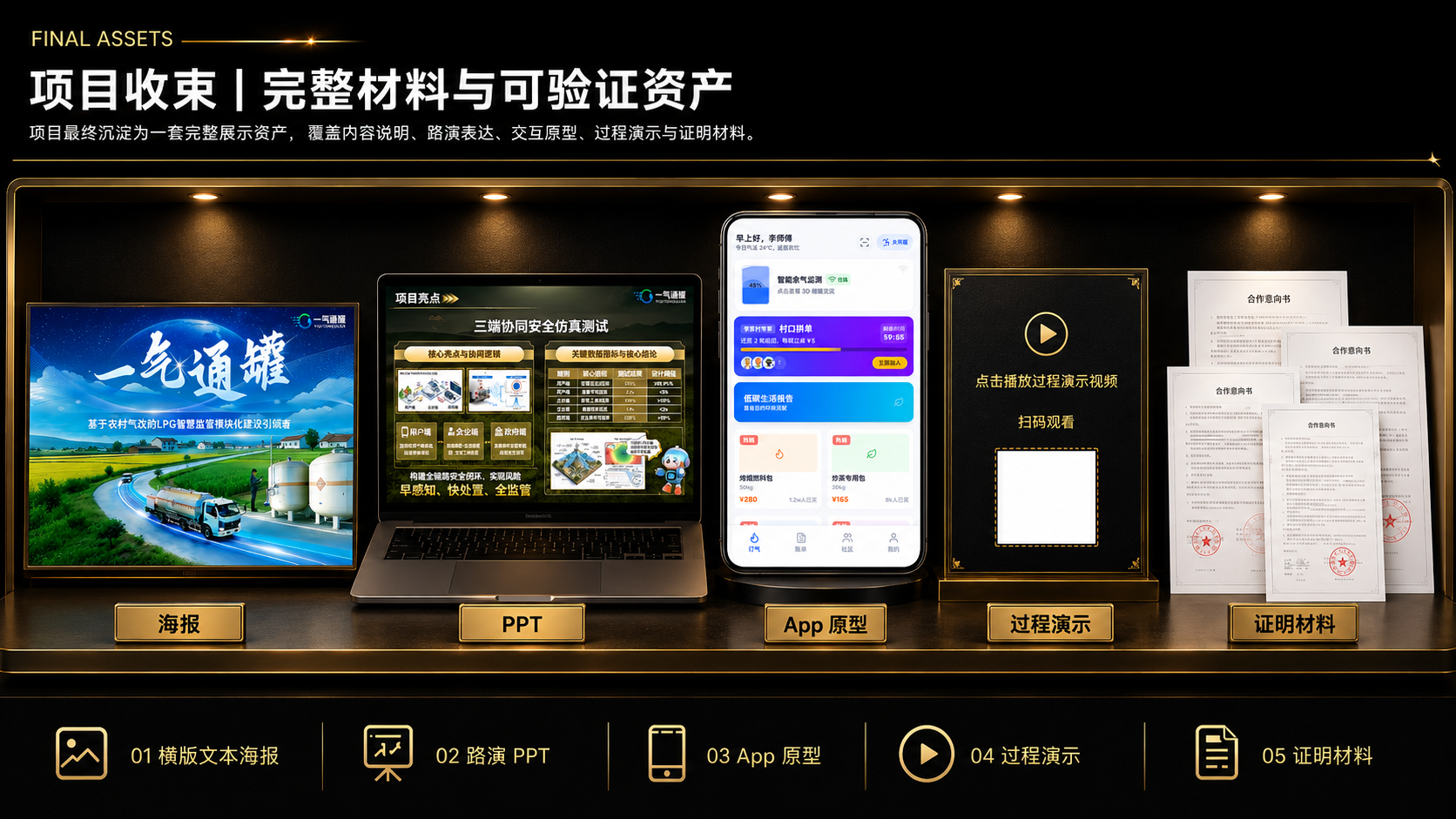 一气通罐完整材料与可验证资产展示图