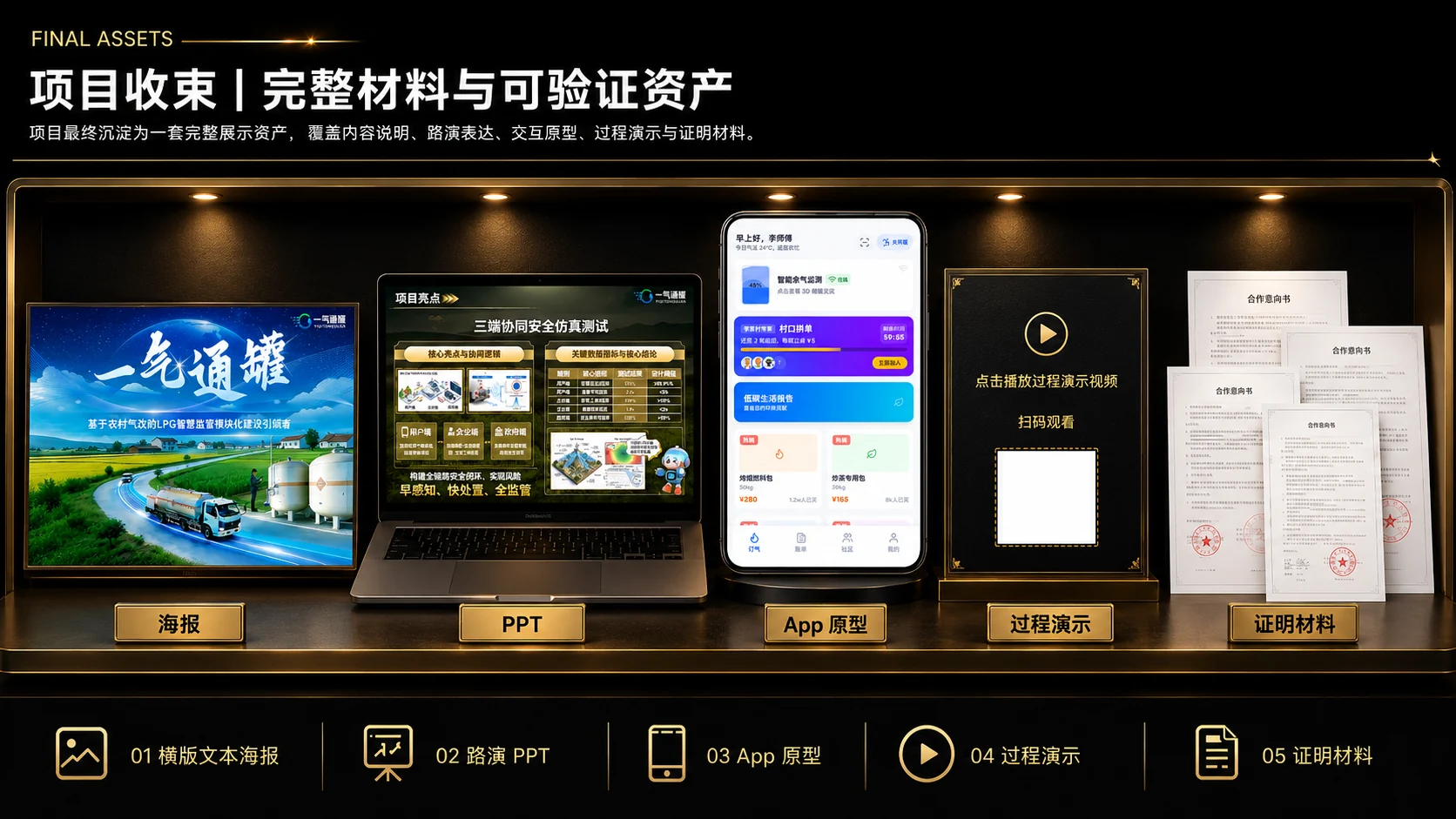 一气通罐完整材料与可验证资产展示图